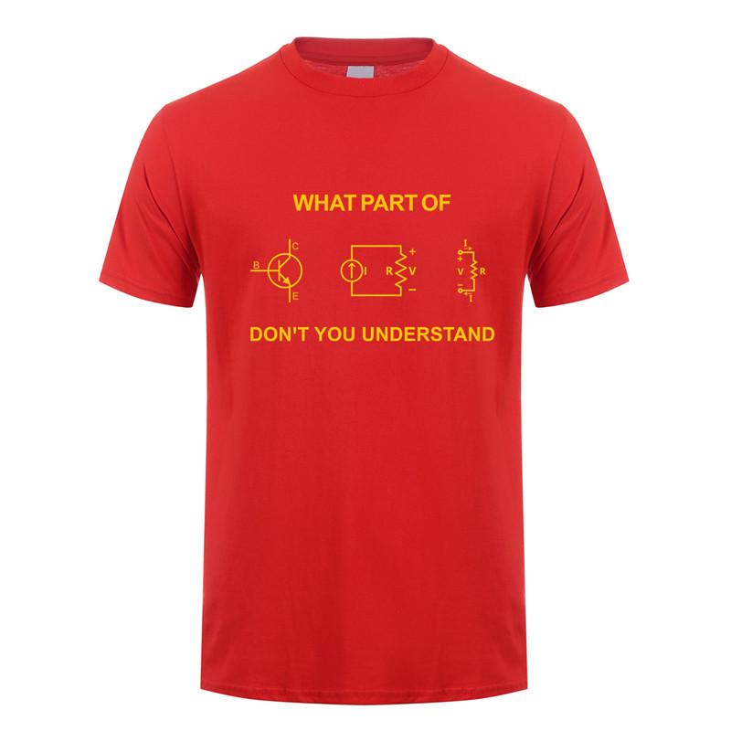 Electrical Engineer T Shirt Summer Men Short Sleeve Cotton Funny Engineering Sarcasm T-shirts Cool Man Tshirt Gift  JL-102