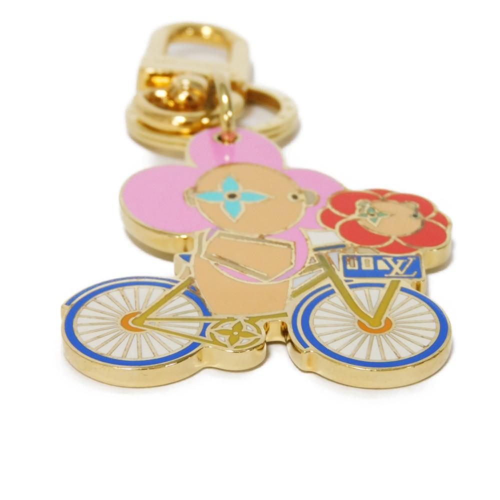 Used 12564 Vivienne Vero Christmas M00871 7950 LV logo bag charm Monogram Flower Multicolor Unisex from Japan AUTHENTIC