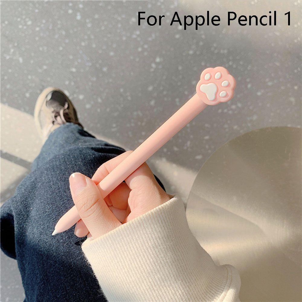 Cute Cat Claw For Apple Pencil 2/1 Case For iPad Tablet Touch Pen Stylus Cartoon Protective Sleeve Cover Flower Pencil Cases