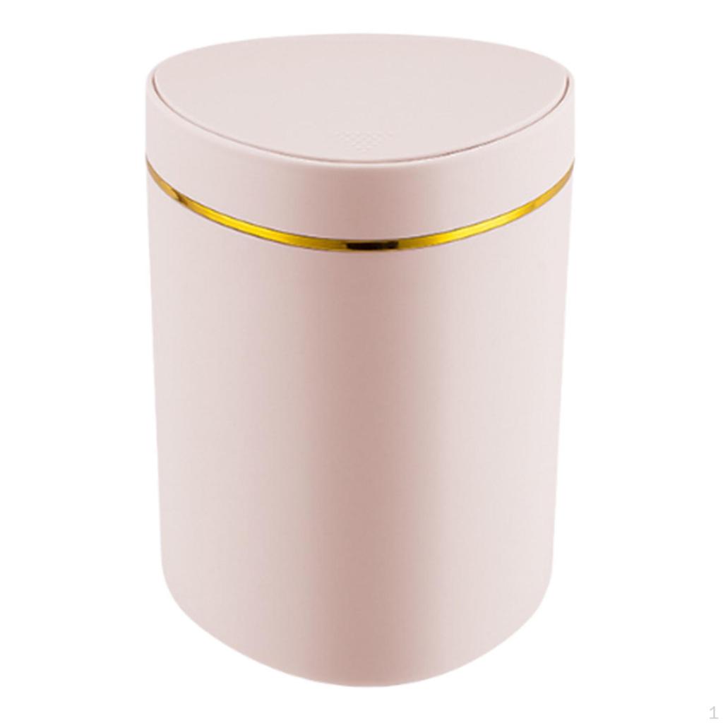 Compact Desktop Trash Can with Press Lid for Home And Office