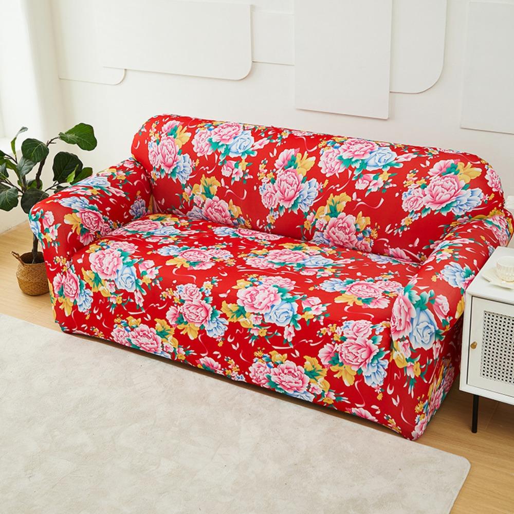 Old Fashioned Armchair Sofa Cover Full Elastic Slip Proof Stretchable Protector
