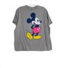 Disney Mickey Mouse Gray Graphic T-Shirt Short Sleeve Loose Fit Cotton Blend