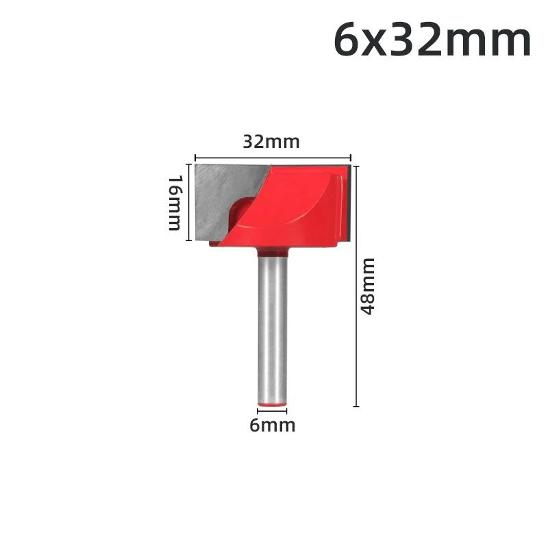 

1 шт. 6/8 мм хвостовик чистка дна гравировальная фреза деревообрабатывающий инструмент цельный твердосплавный деревообрабатывающий фреза концевая фреза 8/22/28/32 мм 6x32x16mm