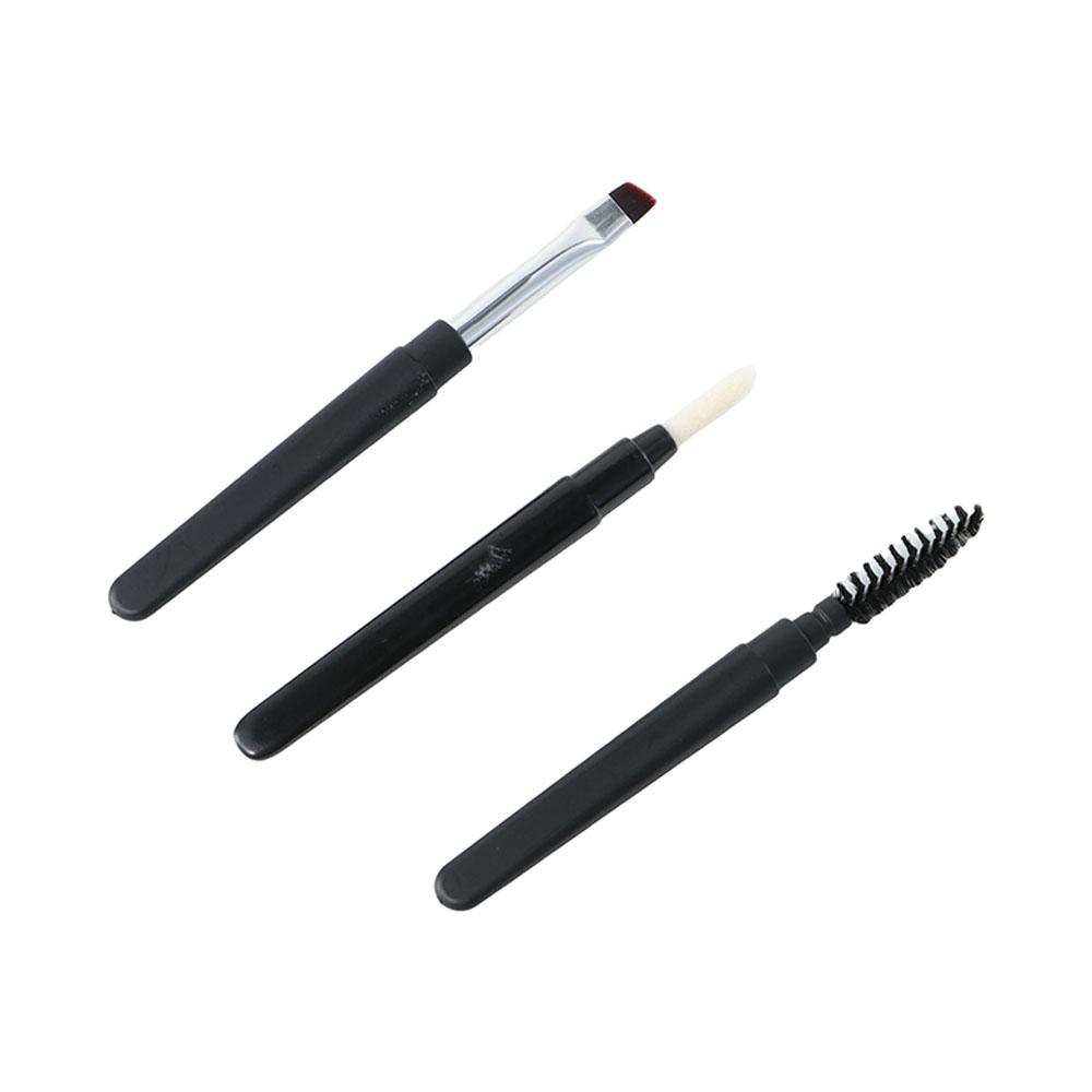 Makeup Accessories with Dust Cover Eyeliner Brush Eyebrows Eyelashes Brush Lip Brush Makeup Tool