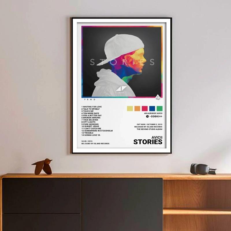 Klasika Zpěvák Avicii Obrázky Příběhy Hudba Obal alba Plakáty Do Pokoje Bar Plátno Malba Tisk Umění Domácí Nástěnná Dekorace Dárky