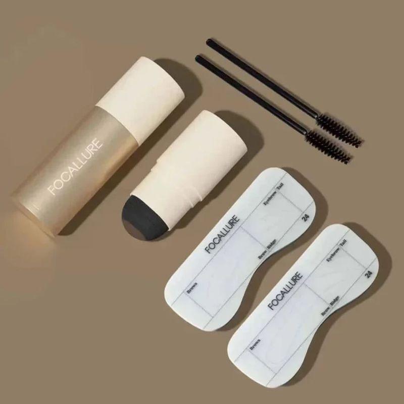 FOCALLURE - Neues Augenbrauenstempel-Schablonen-Set - 3 Farben