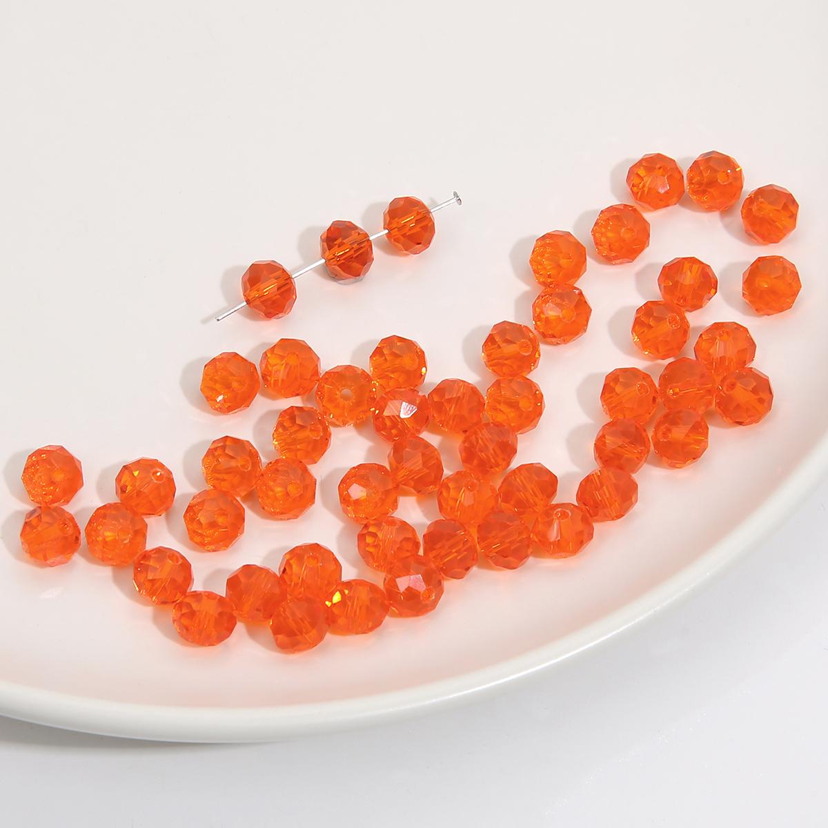 

20 шт. хрустальные стеклянные бусины для серьги, браслета, ожерелья, браслета «сделай сам», ювелирные изделия, изготовление бусин 8x6mm