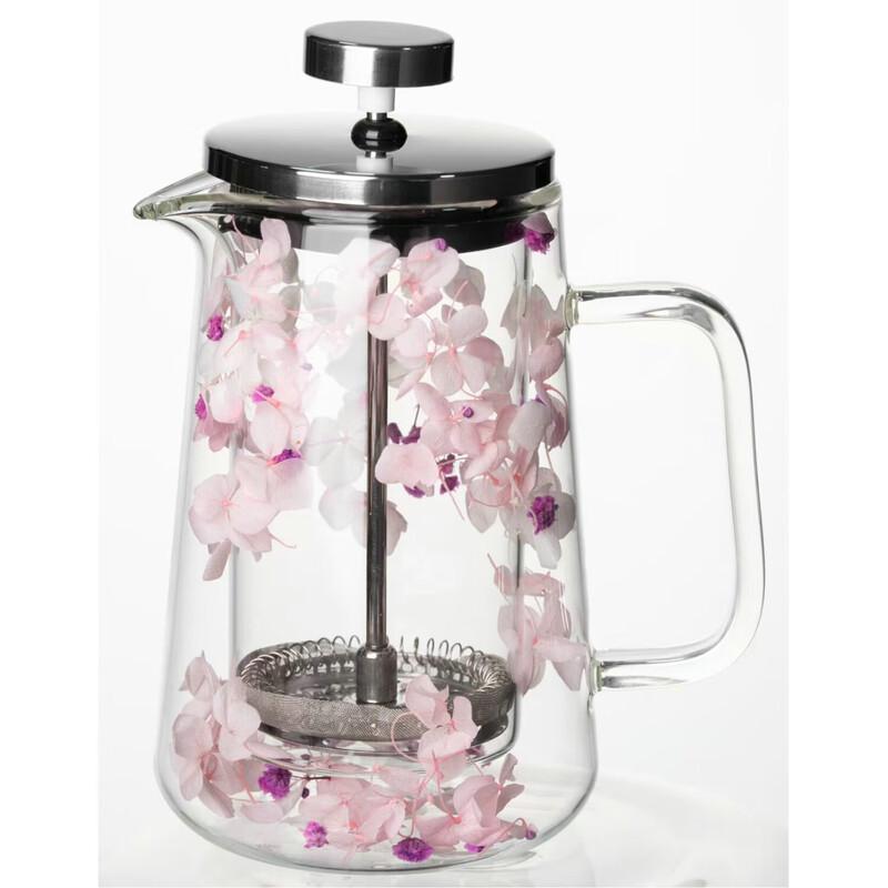 

ZISIZ Double-Layer Dried Flower French Press Pot
