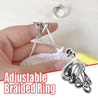 Accessories Thimble Ring Ring Sewing Accessories Peacock Fish Phoenix Knitting Loop Crochet Ring