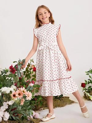 European & American Girls' Sleeveless High Neck Dress (2021)
