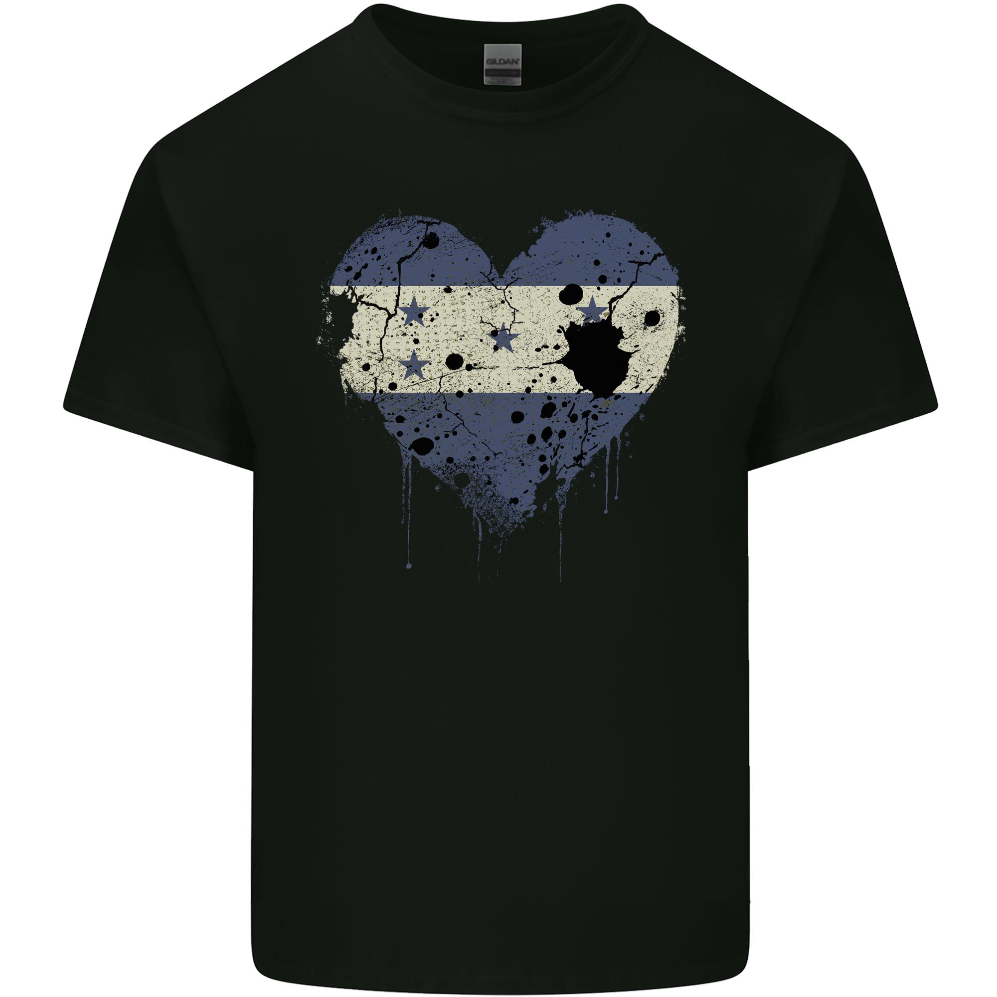 Love Honduras Flag Honduran Day Football Unisexs Light Cotton TShirt S