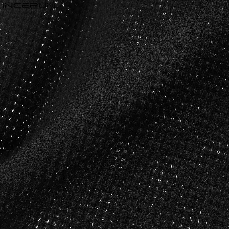 INCERUN Men Strap Sleeveless Hollow Out Mesh Sheer Solid Tanks Camisole