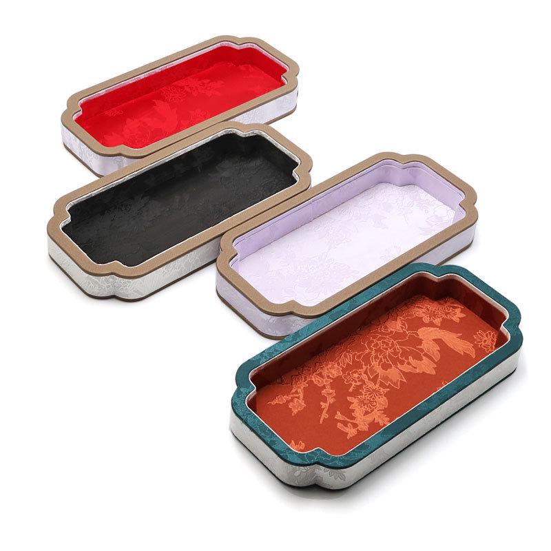 Palace Style Jewelry Display Tray with Agate or Jade Beads for Accessory Storage and Antique Viewing