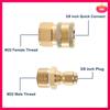 Tee Spliter Adapter With 3/8 Inch Quick Release Connector For High Pressure Washer