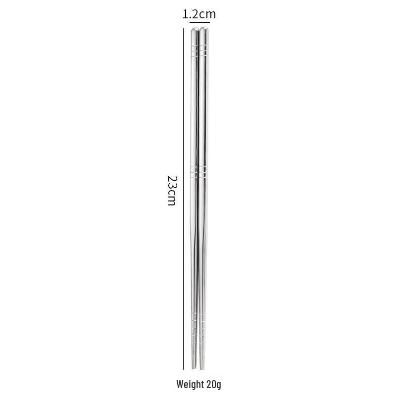Abay 304 Stainless Steel Six-Ring Chopsticks