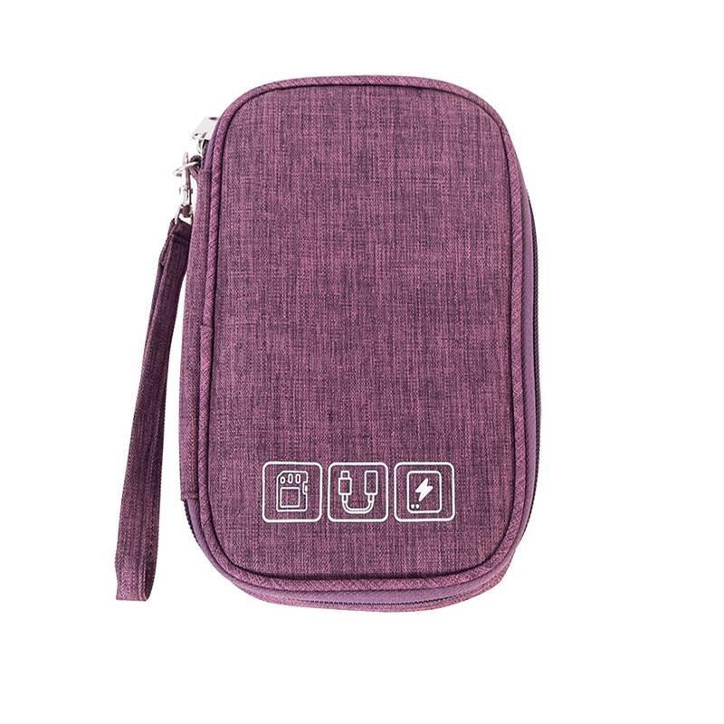 Cable Data Storage Bag Fashion Casual Simple Classic Exquisite Practical Style