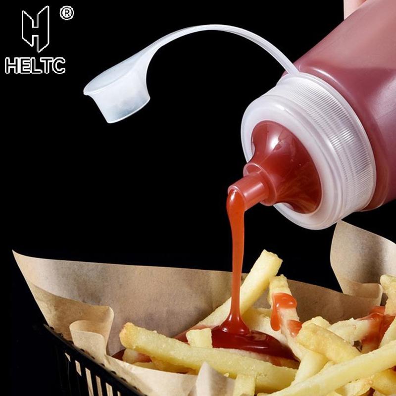 550/680ML Squeeze Sauce Bottles Condiment Dispenser Large Mouth Dustproof Kitchen Seasoning Salad Sauce Olive Oil Bottle