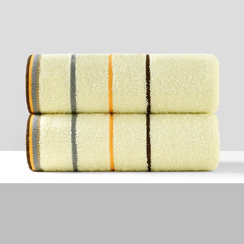 Soft, Absorbent Polyester-Cotton Towels - Thickened for Household Use, Face Wash, and Gifts