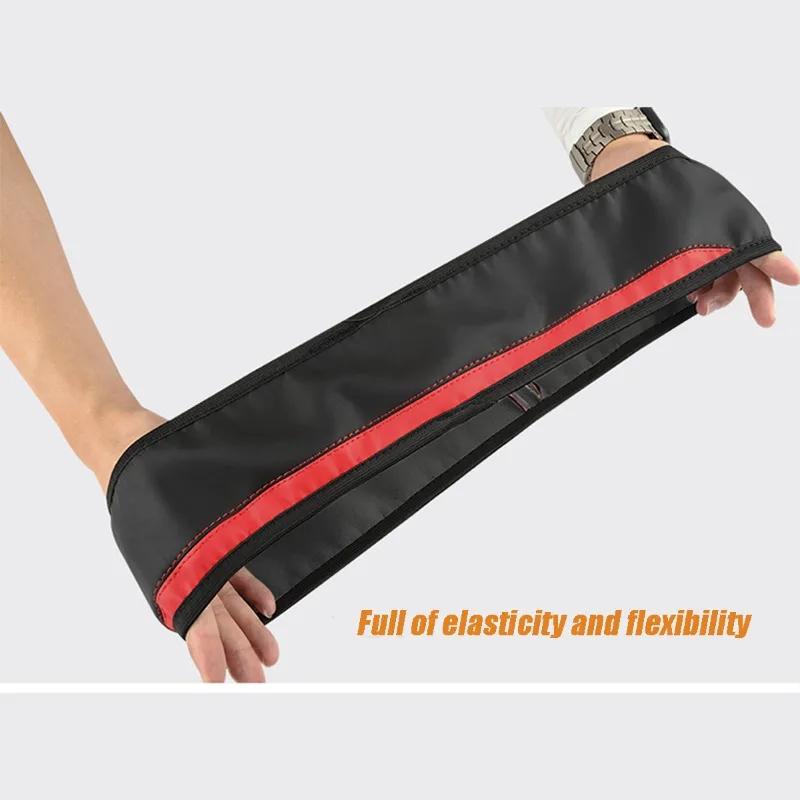Elastic Stretch Steering Wheel Cover Without Inner Ring Fits 14.5-15in Steering Wheels, Wear-resistant Leather, Easy Carry