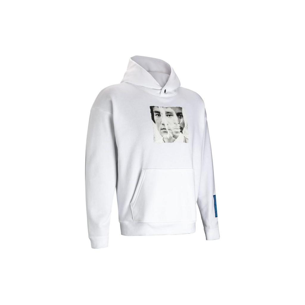 Under Armour X Bruce Lee Kollaboration UA Frühjahrskollektion Bruce Lee Charakter Print Hoodie Herren Hoodies Weiß 1385302-100