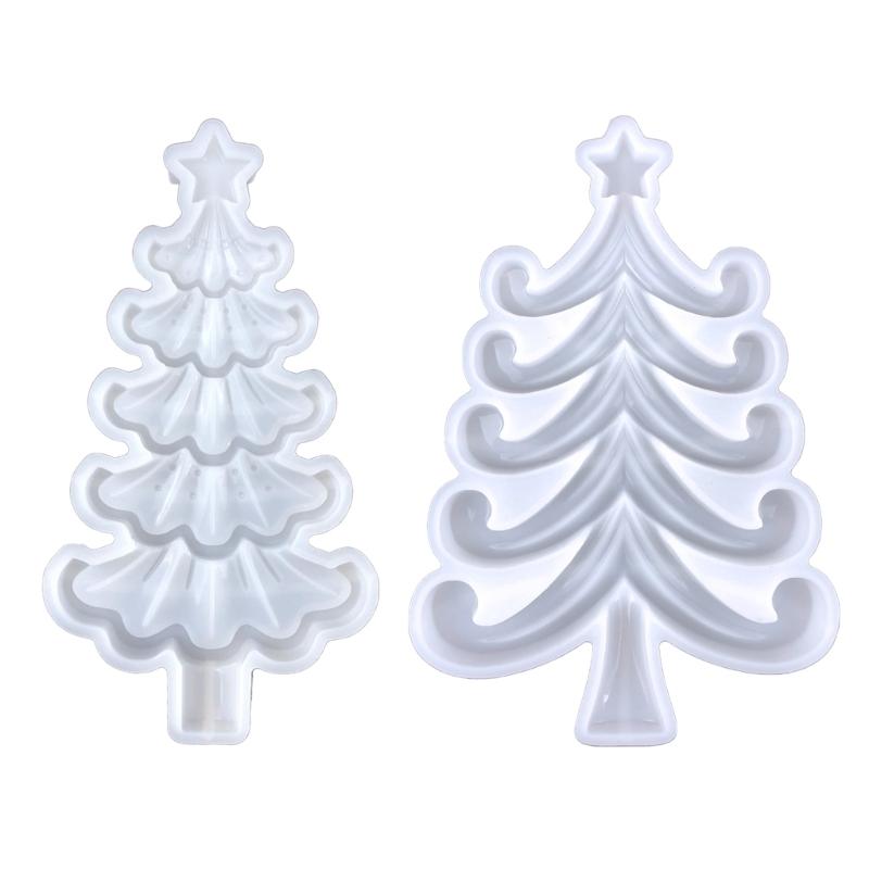 Diy Crystal Drop Glue Aromatherapy Gypsum Abrasive Three-dimensional Christmas Tree Decor Ornament Pendant Silicone Mold