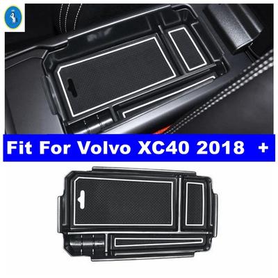 Auto Armrest Storage Box Tray Center Storage Box Container Glove Organizer Case Cover Accessories Fit For Volvo XC40 2018 - 2025
