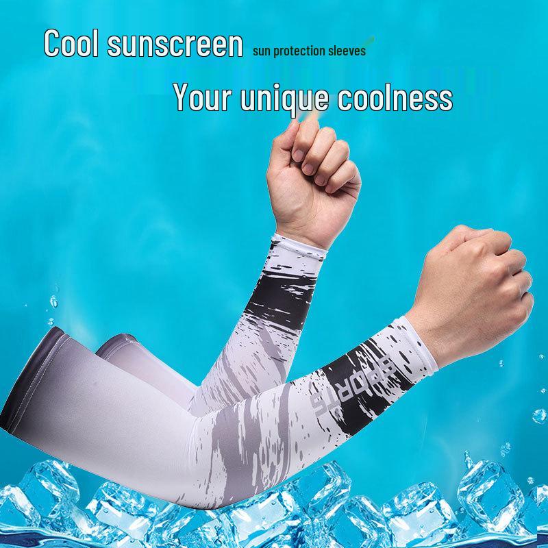Ice Silk Sun Protection Sleeves for Men and Women - Outdoor Cycling Arm Sleeves