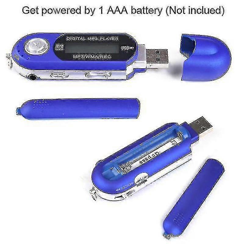 Mini Bærbar USB Digital MP3-spiller, Støtter TF SD-kort & FM-radio Hør på musikk