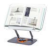 BESSTER Desktop Reading Stand with Stepless Easy Page Wooden Suitable for 5kg Load Capacity Bookstand, Height/Angle Adjustment, 360° Rotation,