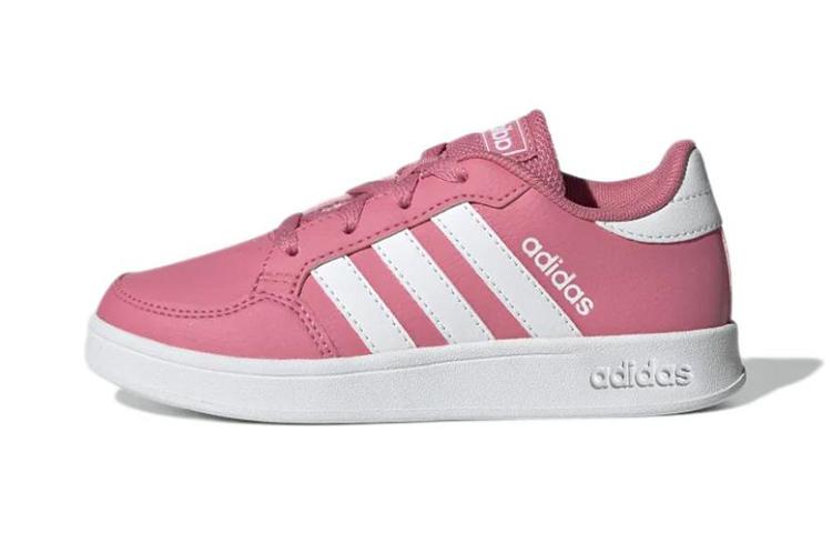 

Adidas Neo Breaknet Casual Slip Resistant Abrasion Resistant Low top Kids Skateboarding Shoes Pink White Kids GW2893 35.5