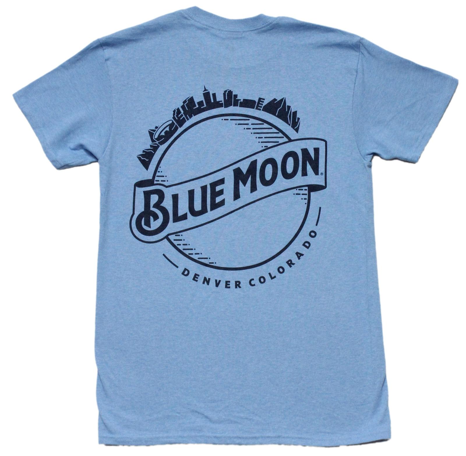 Blue Moon Brewing Co. Mens T-shirt - Denver Colorado Lapel Logo XXL