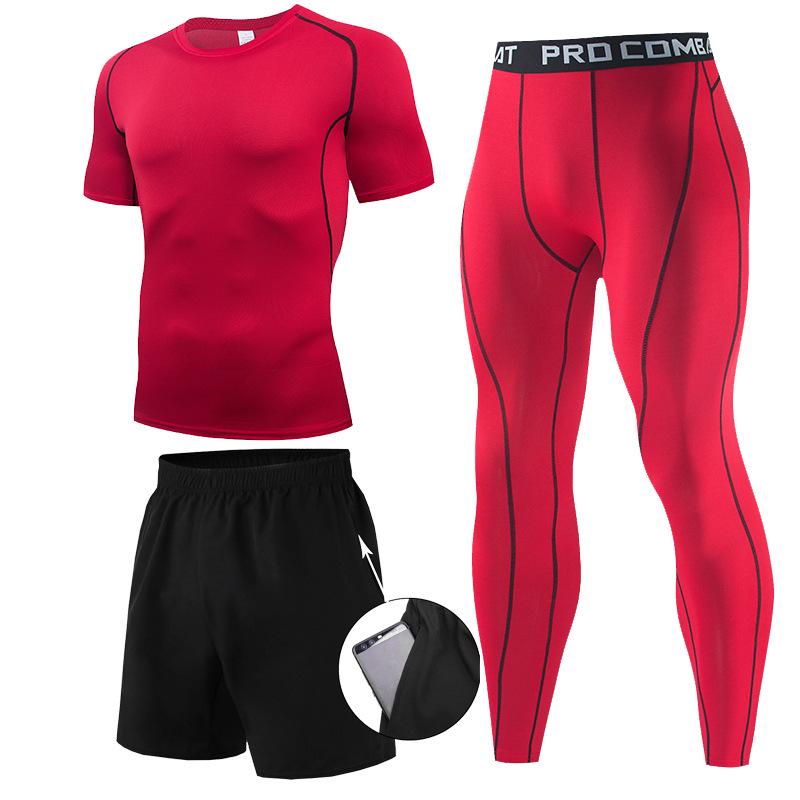 Men's Quick-Dry Summer Running Suit: Sportswear, Basketball Uniform, Shorts, Tights