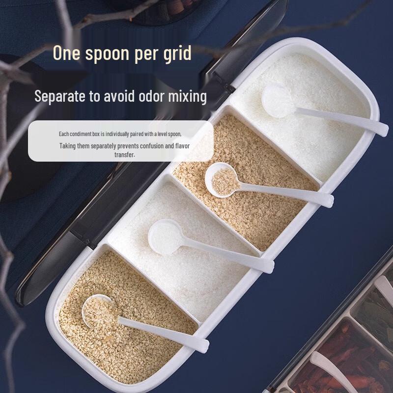 Camellia 3-Compartment Seasoning Container Set