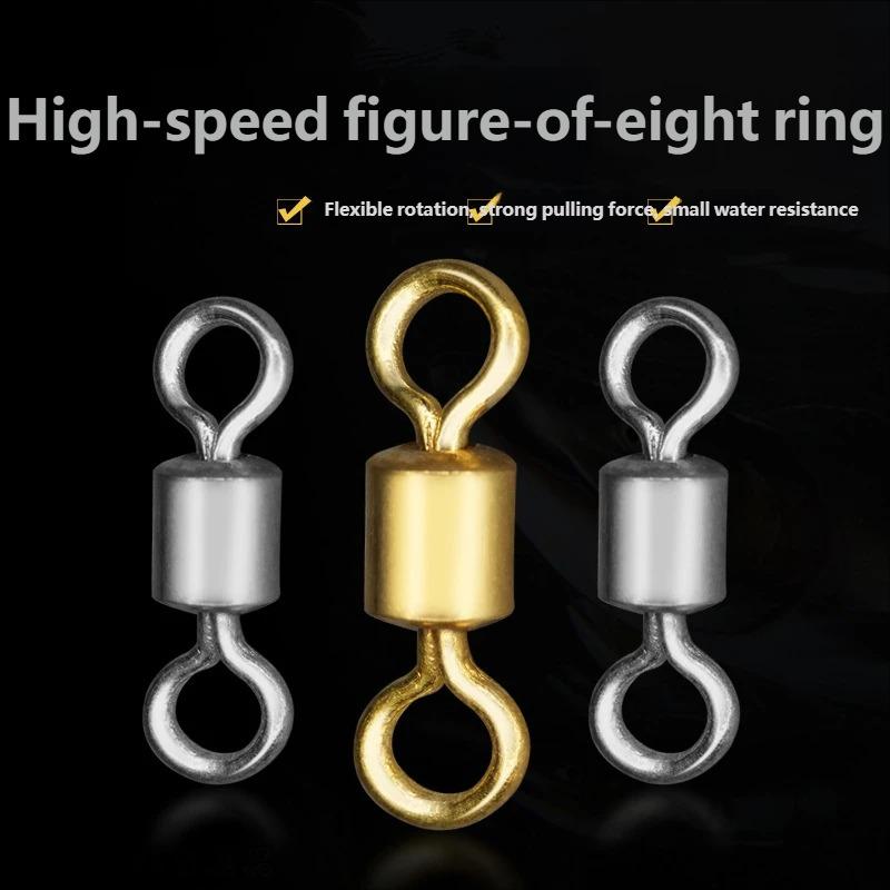 Figure-eight Swivel Connector Aluminum Main Line Leader Fishing Accessories for Fly Fishing