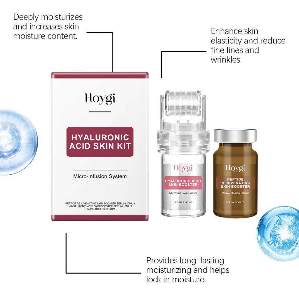 Facial Roller Hydrating Soothing Set, Collagen Infused Facial Skincare Kit for Glowing Radiant Skin, Deep Moisturizing Nourishing Face Care Products