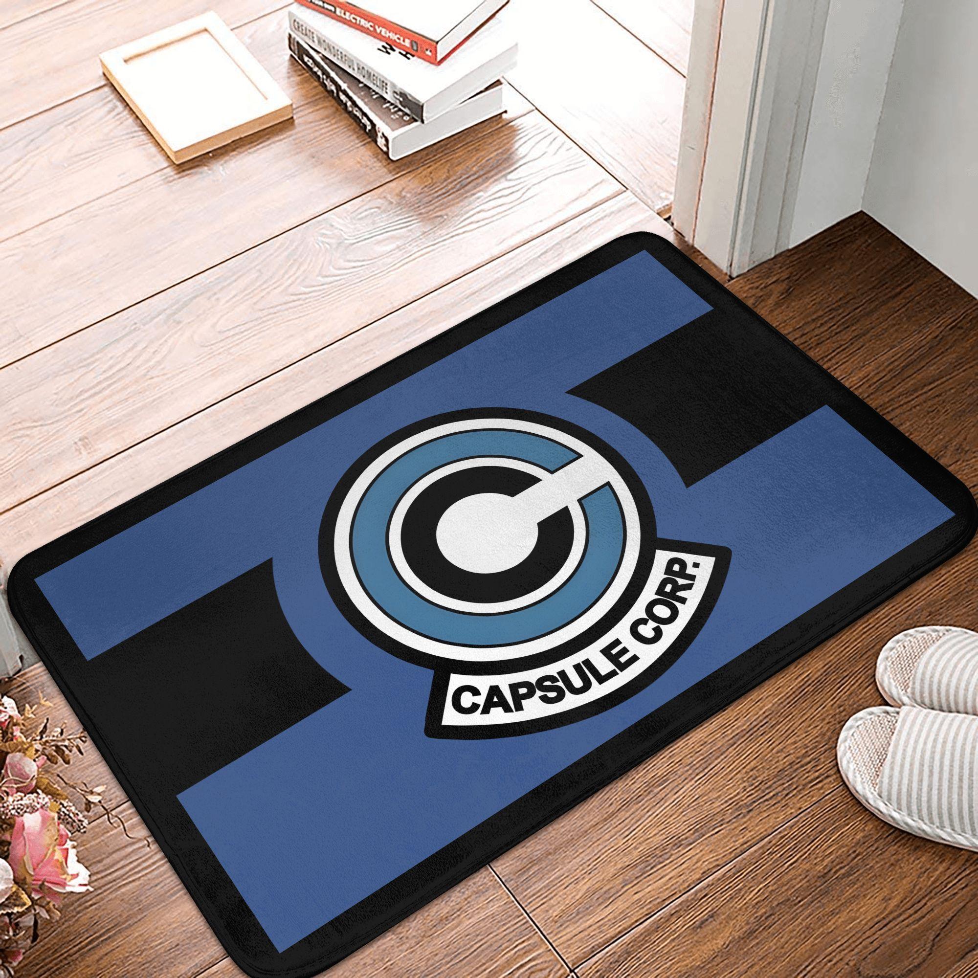 Anime Dragon Ball Capsule Corp Doormat Non-Slip Bathroom Kitchen Mat Garden Garage Floor Door Entrance Carpet Rug 80x120cm