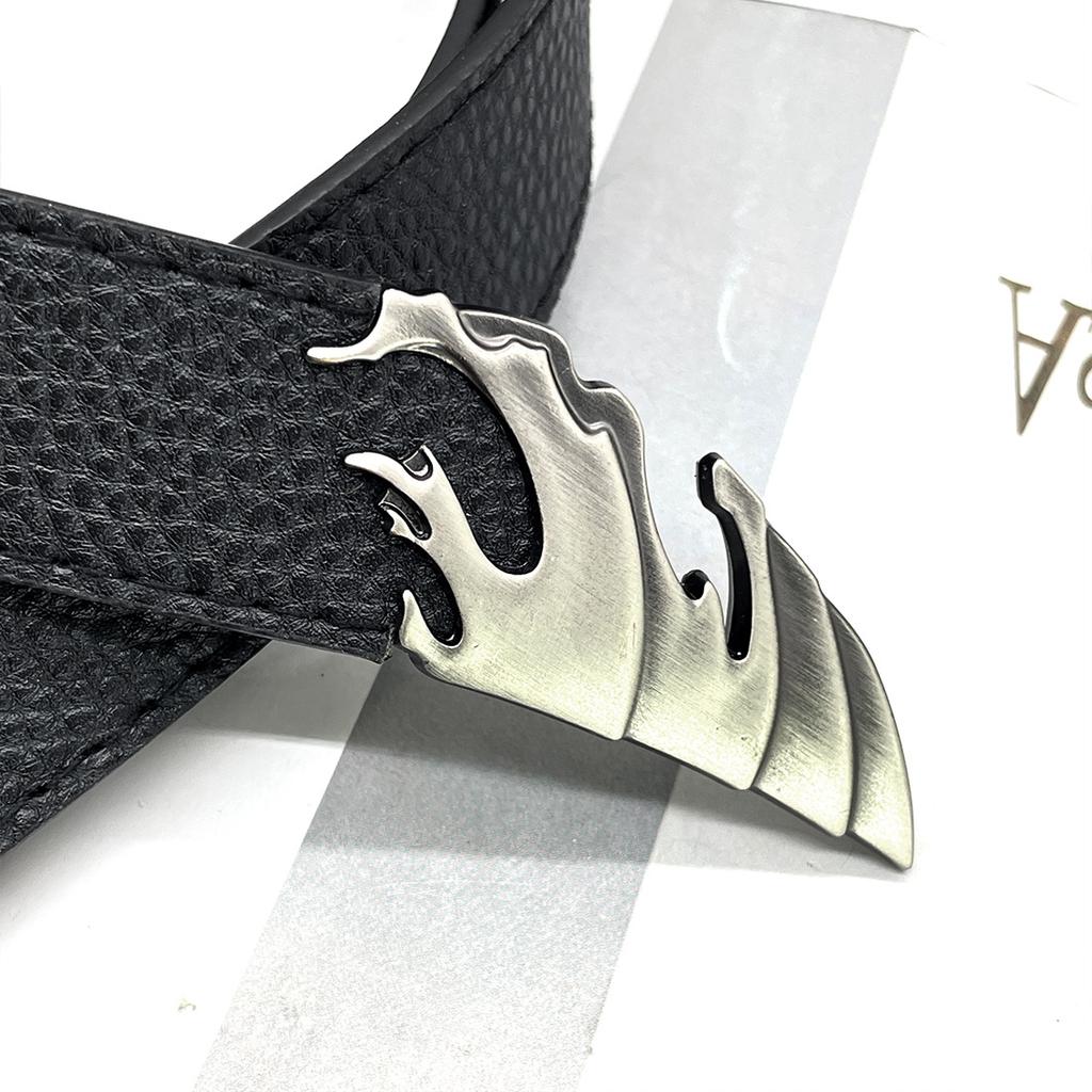 Special-shaped Double Snake Wound Horn Dragon Claw Buckle Design Sense Niche Belt Trousers Accessories Men's Belt Candle Dragon Belt
