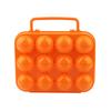 2PCS 12-Slot Egg Tray With Handle Eggs Container Household Storage Eggs Holder  Kitchen Use