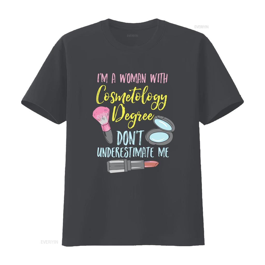 CosmetologisT T Shirt Esthetician Makeup ArtisT Cosmetology Degree Vintage Washed Soft Designer Clothes Casual Stylish