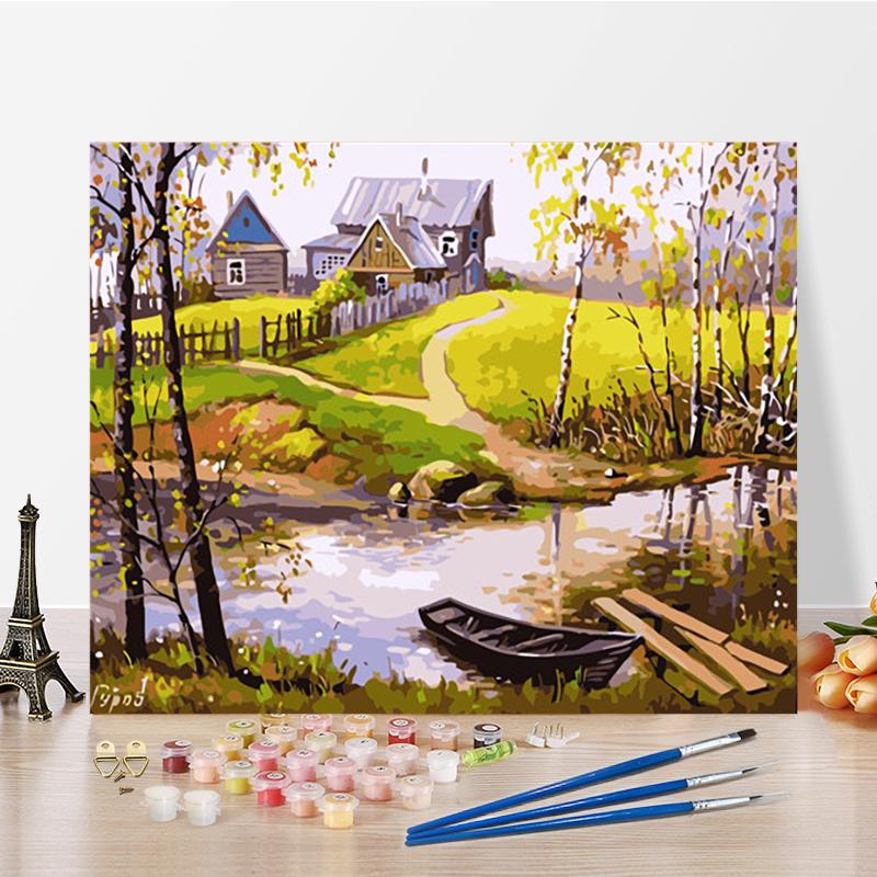 

Искусство DIY Картина по номерам Алмазная картина Цифровая картина маслом Хобби Картина маслом по номерам Картина Домашний декор 40x50cm no frame