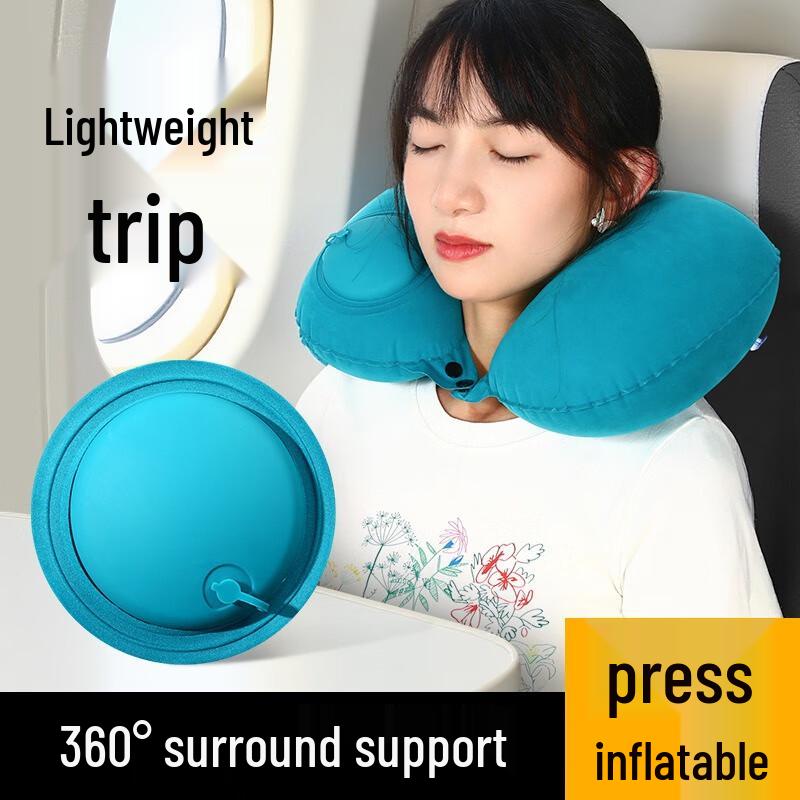 Fumaide Portable Inflatable U-Shaped Travel Pillow