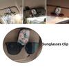 Magnetic Clip Car Sun Visor Glasses Holder Creative Sunglasses Storage Case  Car Interior