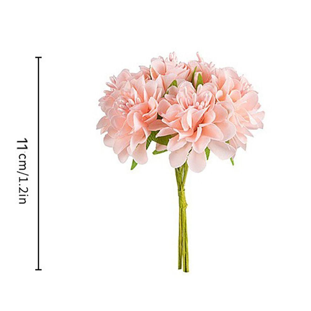 6Pcs/Set Handmade Fake Flowers 11CM Flowers Bouquet Elegant Artificial Flowers Decor  Home Decor