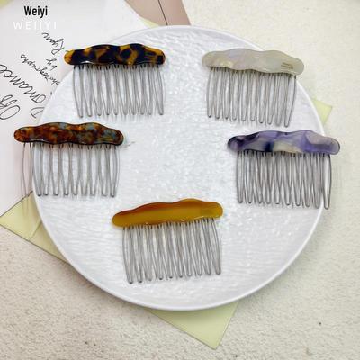 Wei Yi Stylish Acetate Hairpin Comb for Bangs - High-End Textured Design