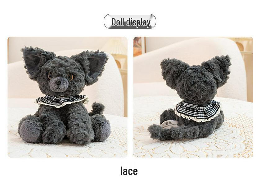 Adorable Black Cat Plush Toy – Palm-Sized Children's Companion & New Year Gift