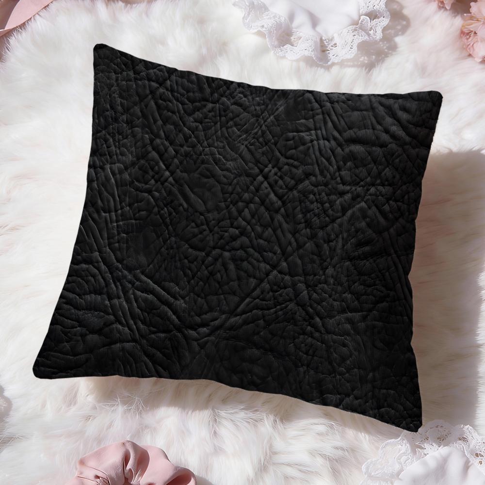 Leather Texture Cushion Cover Premium Comfort Reversible Pillow Cove Two in One Design for Any Room Car Interior