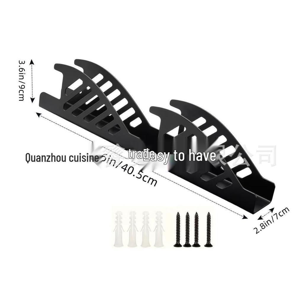 Multifunctional Floor & Wall-Mounted Garage Tool Holder with Hooks
