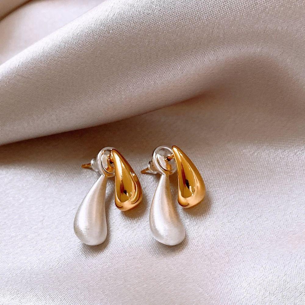 Advanced Sense Water Droplet Pendant Earrings Hypoallergenic Metal Teardrop Earrings  Gifts