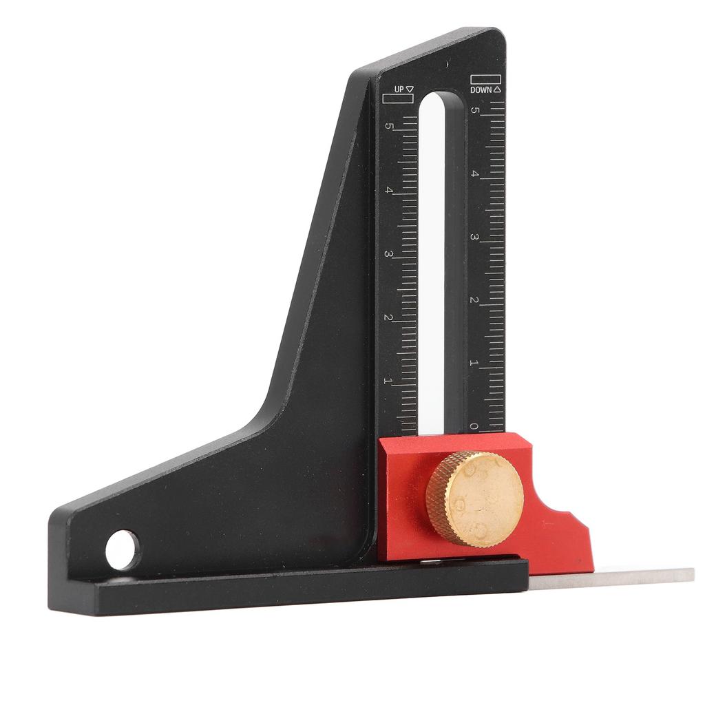 Height Gauge Aluminum Alloy Woodworking Saw Table Height Gauge Depth Measuring Ruler