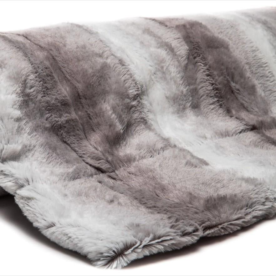 

Двустороннее флисовое фланелевое одеяло с осенне-зимними принтами для детей 127x165 cm серебряный серый